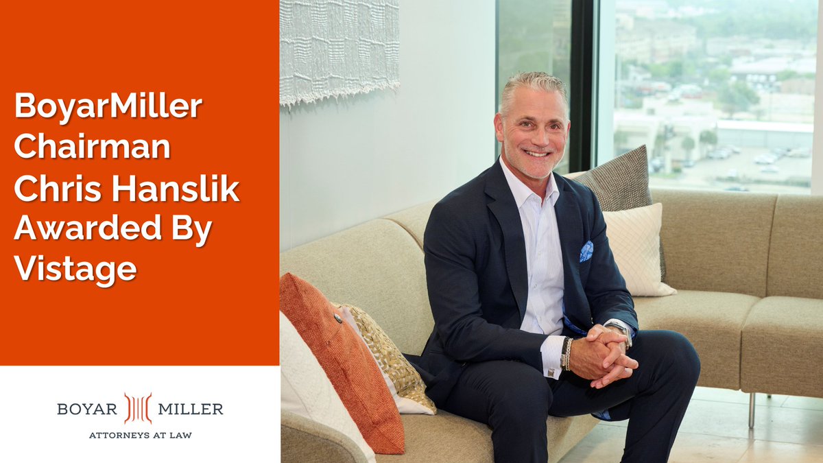 We are excited to share that BoyarMiller Chairman Chris Hanslik has been honored with the prestigious 2023 Impact Award by Vistage Houston Chapter, the world's largest CEO coaching organization. Congratulations, <a href="/chrishanslik/">Chris Hanslik</a>! hubs.la/Q01PpDz50
#boyarmiller #vistage
