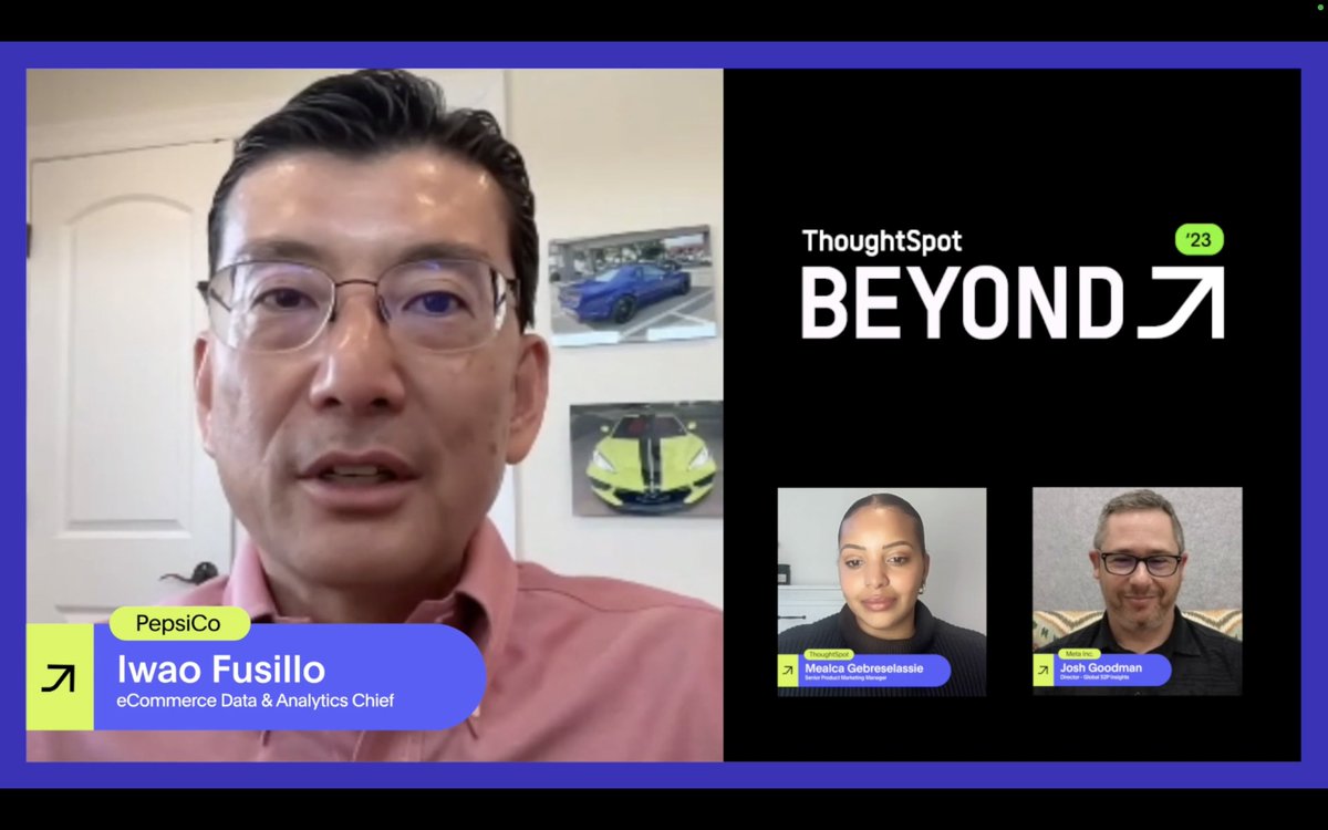 thoughtspot's tweet image. &quot;What I love about ThoughtSpot is the natural language search and newly launched Sage features have accelerated the pace of data driven learning amongst our business teams.&quot; - Iwao Fusillo, @PepsiCo #BeyondData23