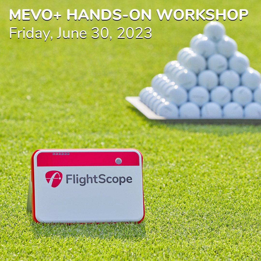 FlightScopeGolf's tweet image. ⛳️Join us for our first in-person FlightScope Mevo+ Workshop⛳️ 

The event is limited to 100 guests so go sign up today: 

flightscopemevo.com/pages/workshops

#flightscope #flightscopemevoplus