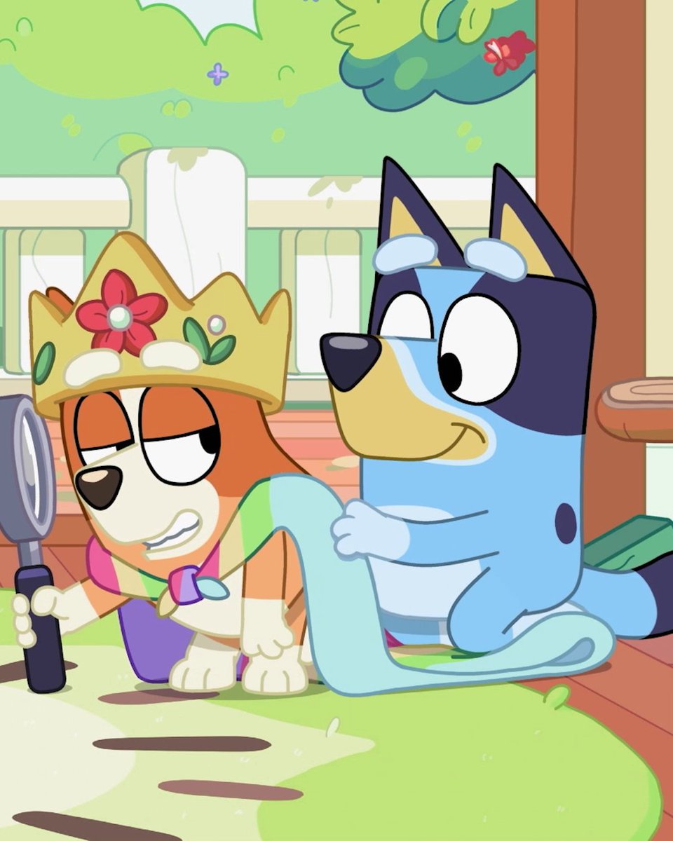 Disney junior on twitter all hail queen bingo bluey 