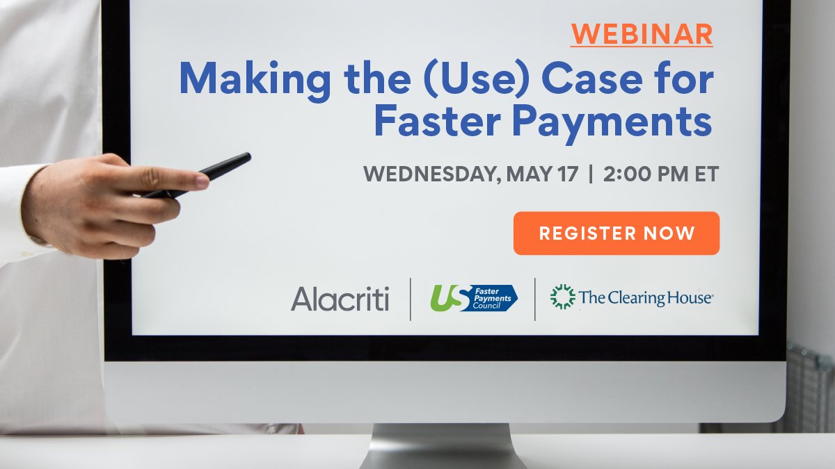 Hear from industry experts as they discuss how #financialinstitutions are winning with #instantpayments. Register for our <a href="/BAI_Info/">BAI</a>-hosted #webinar with <a href="/TCHtweets/">The Clearing House</a> and <a href="/Faster_Payments/">Faster Payments Council</a>: ow.ly/USjI50O1EeQ