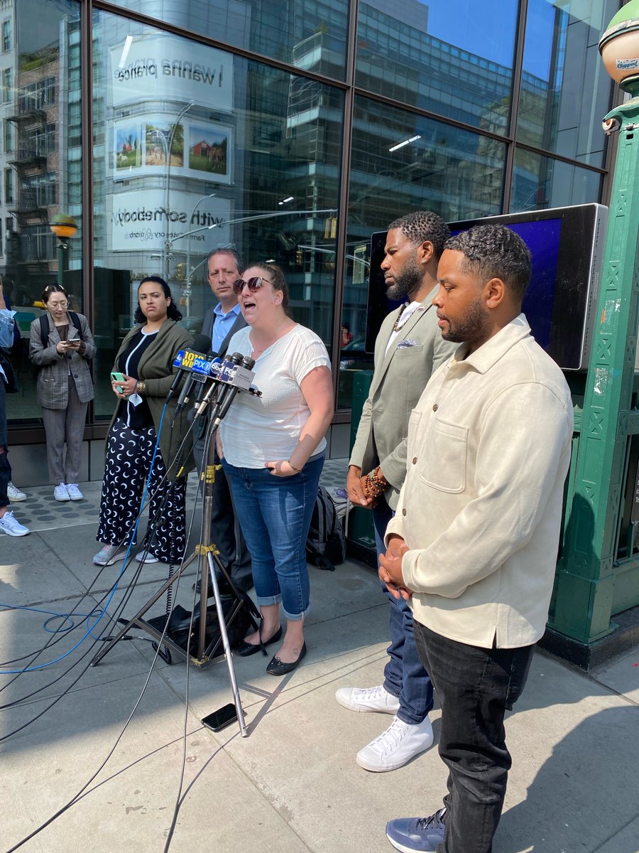 "How many case workers do you think #JordanNeely had before this? This is an issue of racism, classism, &amp; ableism+ the fact that our human services workers desperately need a COLA so people can have consistent case workers where bonds are formed." <a href="/jroseyyy/">Jordyn Rosenthal</a> <a href="/ca_nyc/">Community Access #JustPay</a> at <a href="/nycpa/">Office of the Public Advocate Jumaane D. Williams</a> PC.