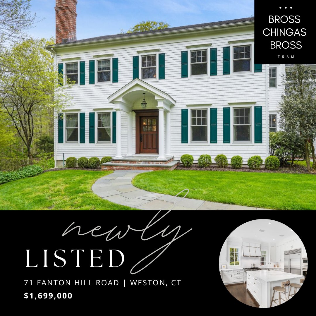 NEWLY LISTED
71 Fanton Hill Road | #WestonCT | $1,699,000

Bross Chingas Bross is #SoldOnWeston, #SoldOnWestport & #SoldOnCT
@ColdwellBanker Global Luxury®⠀⠀⠀⠀
203.454.8000
Info@BrossChingas.com

#justlisted #ctrealestate #fairfieldcountyct #connecticutlistings #activelisting