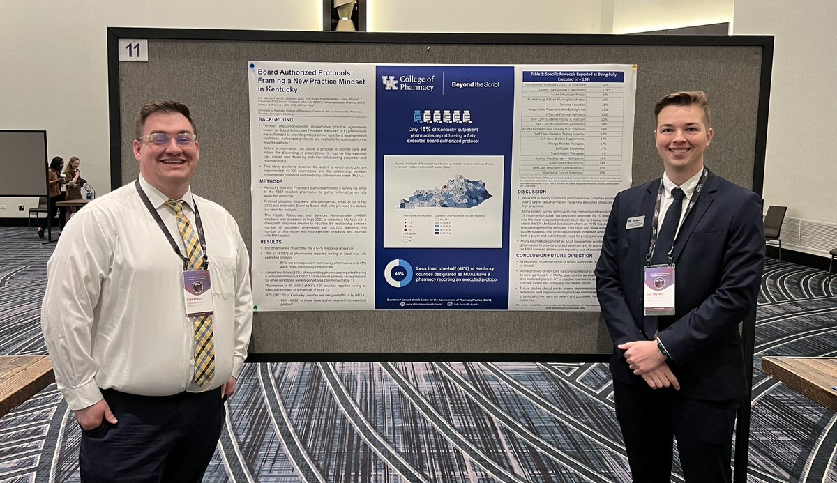 kd_bryan's tweet photo. @UK_COP representing at #NABP2023!Excited to be talking about the great work we’re doing to help increase access to care in KY #pharmacists #beyondthescript https://t.co/4uECXM3wcw