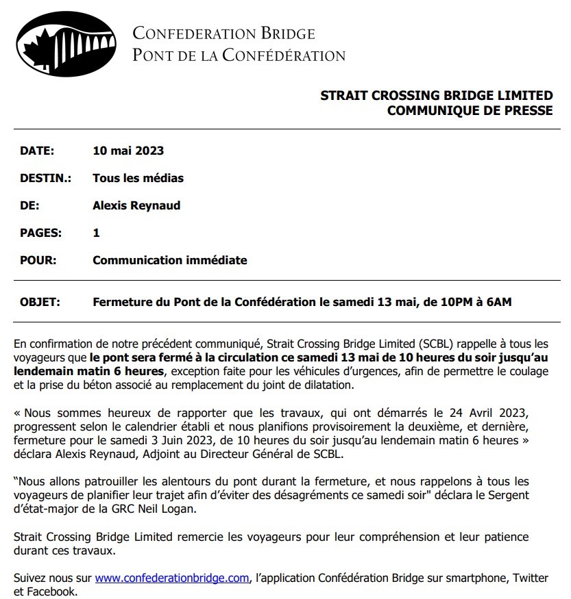 Confederation Bridge tweet media