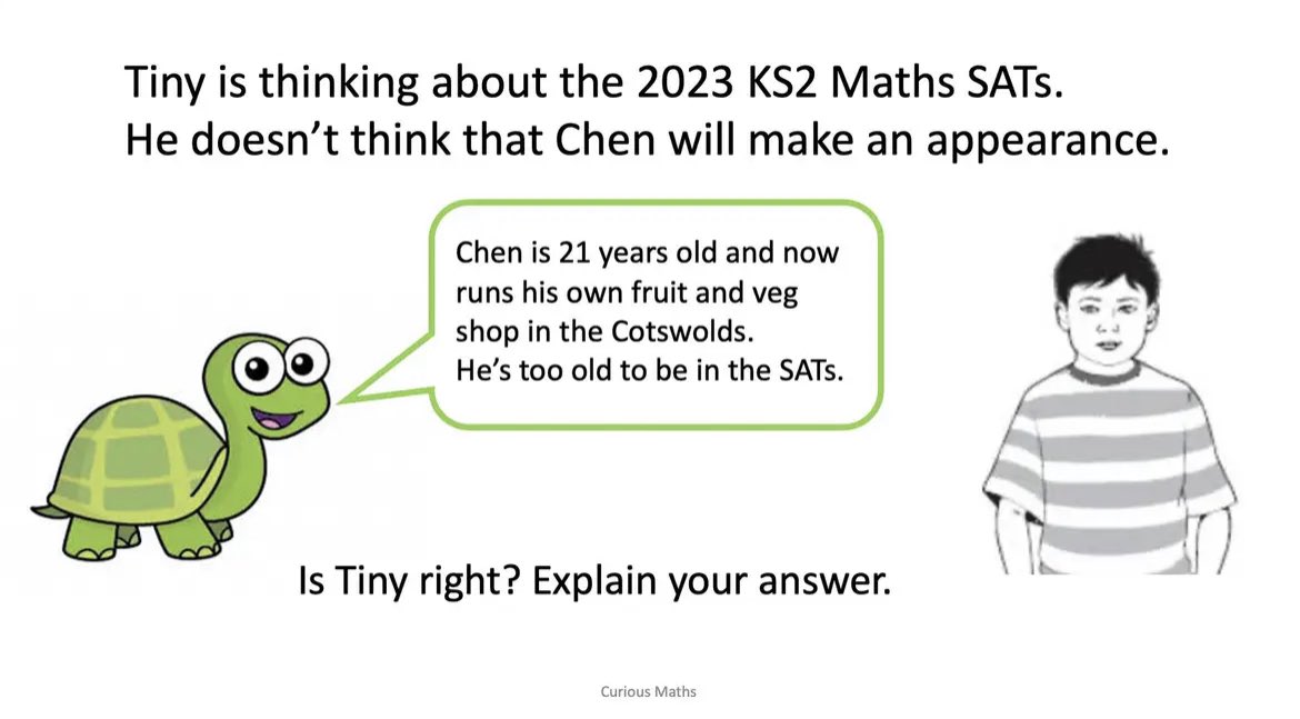 Best one yet <a href="/curious_maths/">CuriousMathsSara</a> 🤣🤣 #SATs #sats2023
