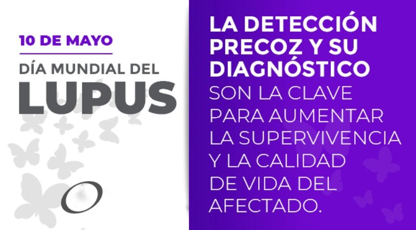 #10May || El lupus es una enfermedad autoinmunitaria crónica y compleja que puede afectar las articulaciones, la piel, el cerebro, los pulmones, los riñones y los vasos sanguíneos de manera que provoca inflamación generalizada y daño del tejido en los órganos afectados.