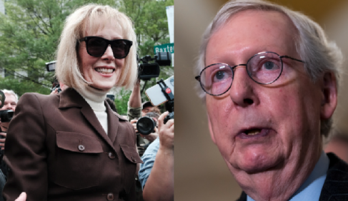 BREAKING: Mitch McConnell responds like a complete coward when asked if he accepts as "legitimate" the E. Jean Carroll verdict that found Donald Trump "liable for sexual abuse and defamation."

"That'll all be settled in primaries next year," said Mitch, making it clear that he