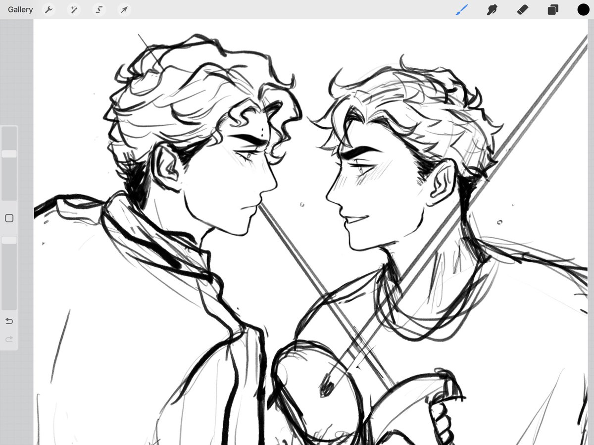 a lil wip wednesday - ughh the fantasy au enemies to lovers of it all🫦
