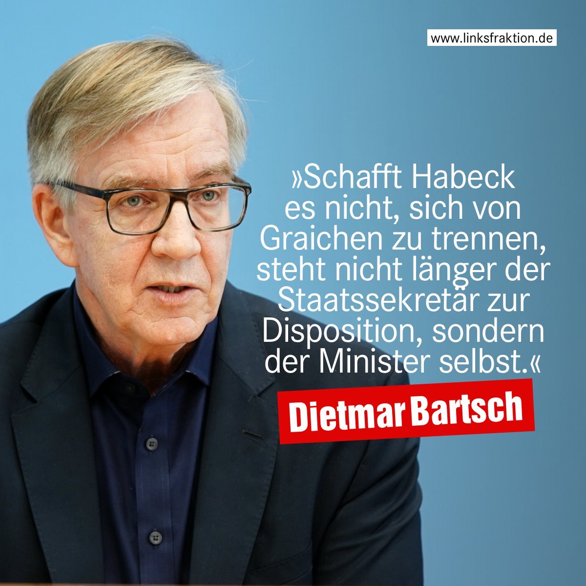 Das erste mal im Leben, dass mir die #Linken sympathisch sind. Ich werde es schnell bereuen.
#Habeck #HabeckAffaere #HabeckClan #Graichen #Graichenclan #GruenenFilz