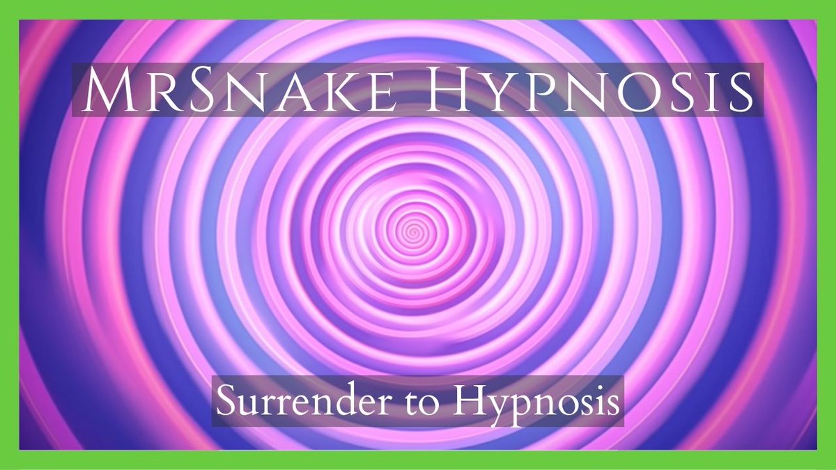 HypnosisMrSnake's tweet photo. New FREE file "Surrender to Hypnosis" is available on YouTube. there's an irony in the fact that surrendering can be so liberating. Surrender to get the most out of your trances & embrace being your best self.
https://t.co/eFk8tikBY5
#hypnoticsurrender https://t.co/v2uomVIfrl
