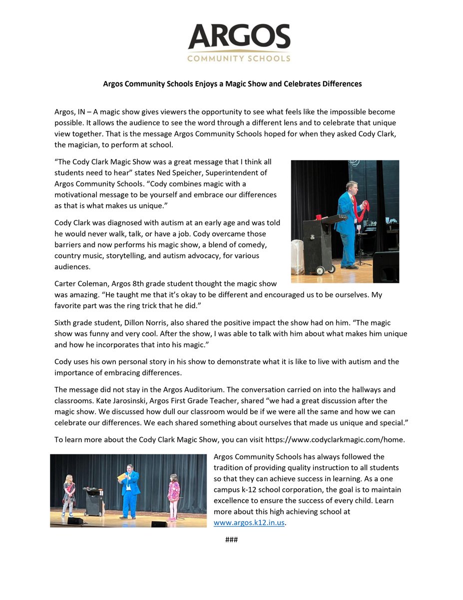 Argos Schools tweet media