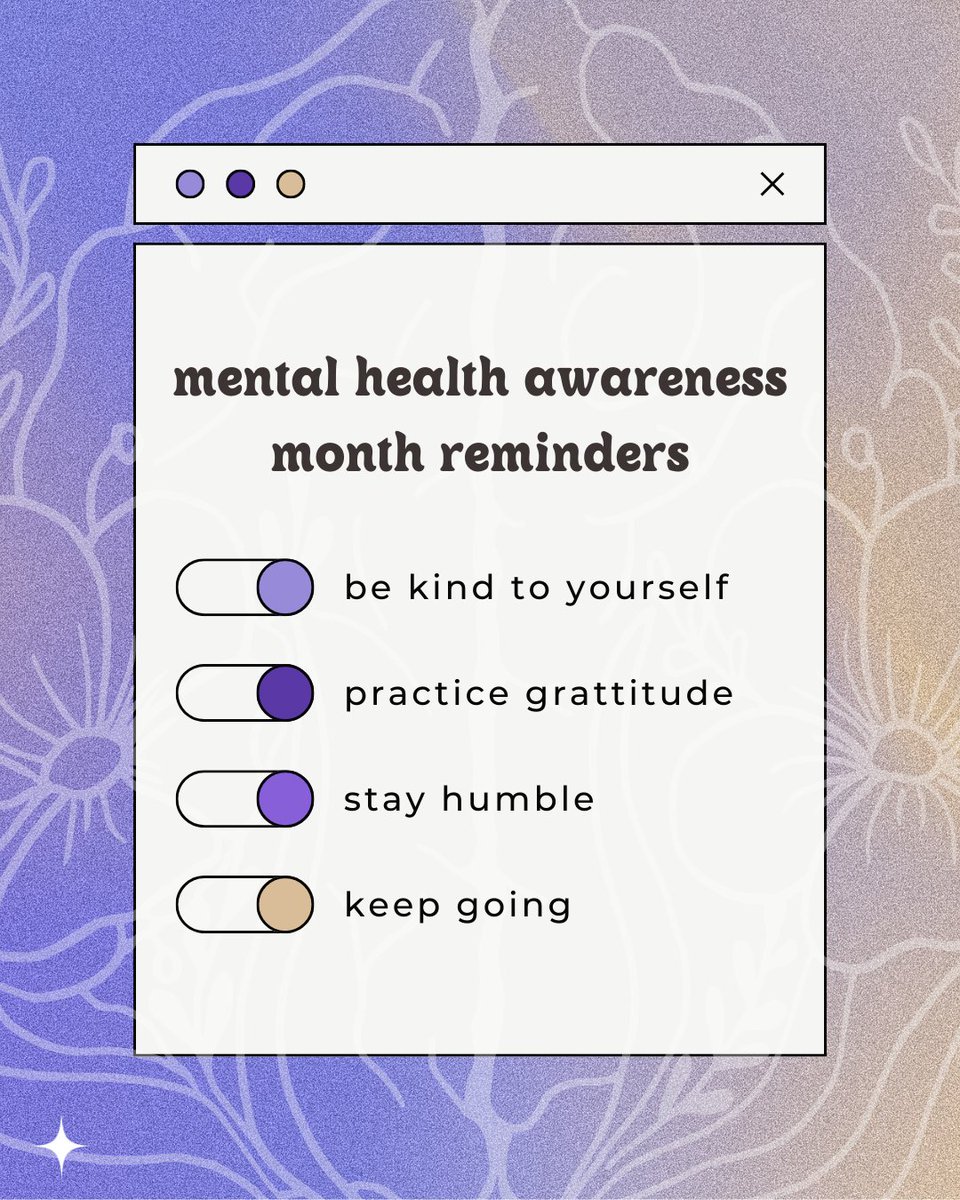 indigo_disco's tweet photo. With May being Mental Health Awareness month, we wanted share a little reminder to be a little kinder to yourself. Resources below:

📲 988 Mental Health Emergency Hotline 
🧠 (NAMI) HelpLine: 1-800-950-NAMI 
💜 Suicide Prevention Lifeline: 1-800-273-TALK

#mentalhealthawareness https://t.co/xfHkztD2rG