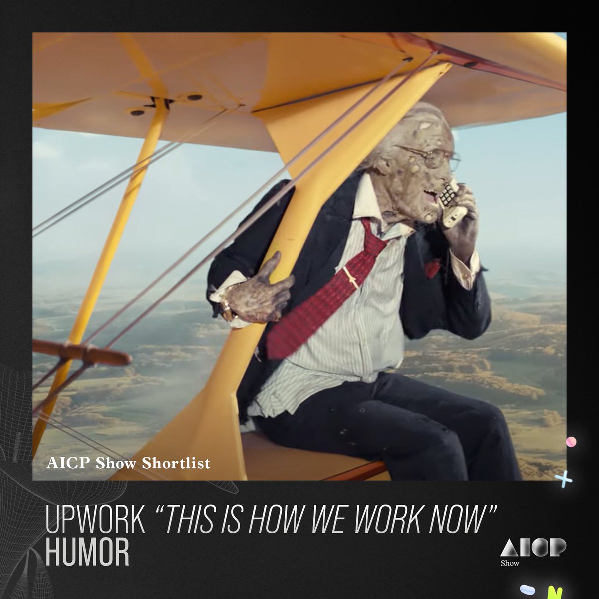 twittshi's tweet image. So proud of the whole team at @Upwork involved in #ThisIsHowWeWorkNow! The campaign received bronze at the @shotscreative Awards for Best Concept Above 2 Minutes as well as shortlisted for the @AICProducers awards in two categories: Advertising Excellence/Campaign and Humor