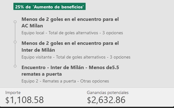 GiLTuner's tweet photo. Mi aumento de apuesta para hoy
#GiLTuner
#freepick #apuestas #champions #BenditaChampions #MilanInter #parlay #deportes #UEFA #millonario #dinero https://t.co/pgMVLoCo0N