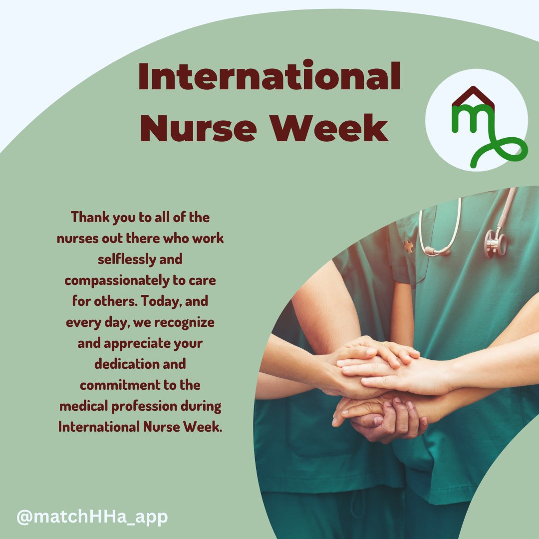 matchHHA_app's tweet image. Thank you to all the incredible nurses for all that you do! You have an incredible impact on so many lives and we are so grateful for your dedication and hard work. Nurse Week is a great time to recognize and celebrate all that you do #nursesunite #nurselove #nurseweek2023