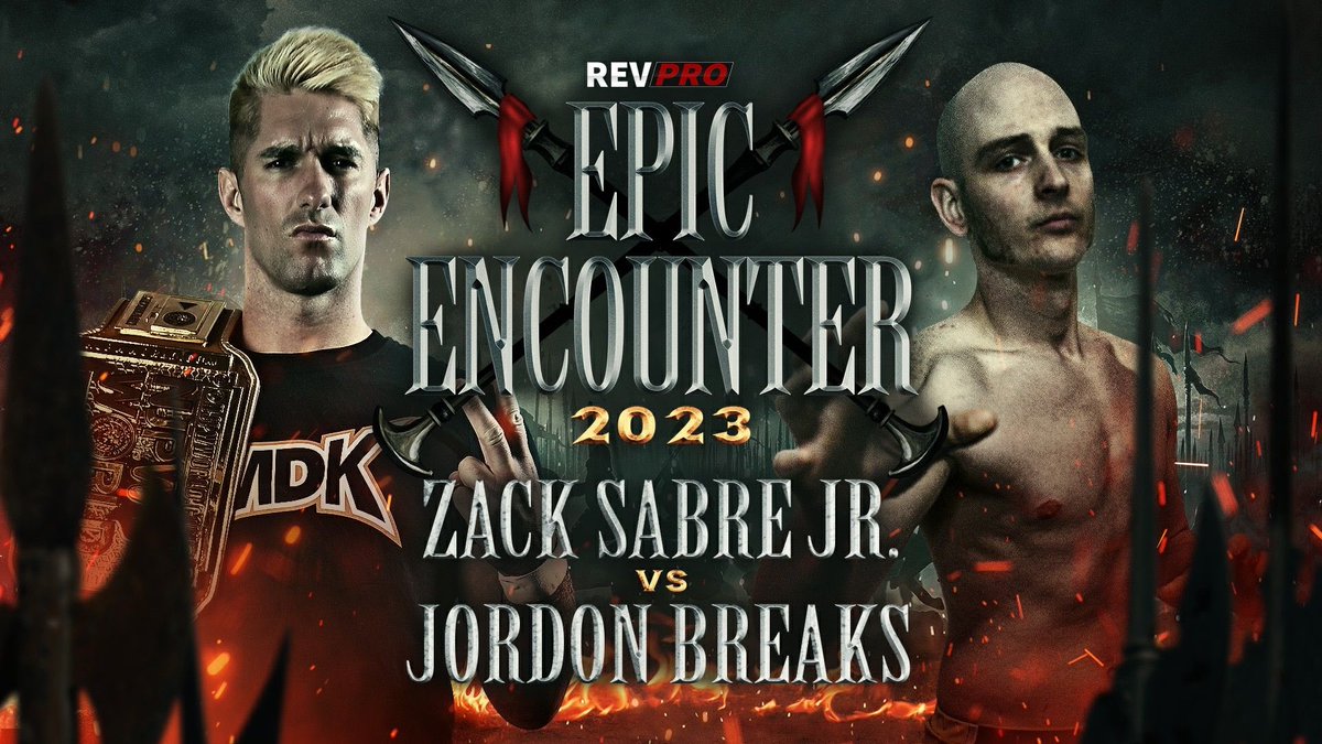 High level, world class professional wrestling. 

The very definition of an EPIC ENCOUNTER. 

Sunday July 9th, York Hall 
Zack Sabre Jr Vs Jordan Breaks 

Tickets: revolutionprowrestling.com/epicencounter23