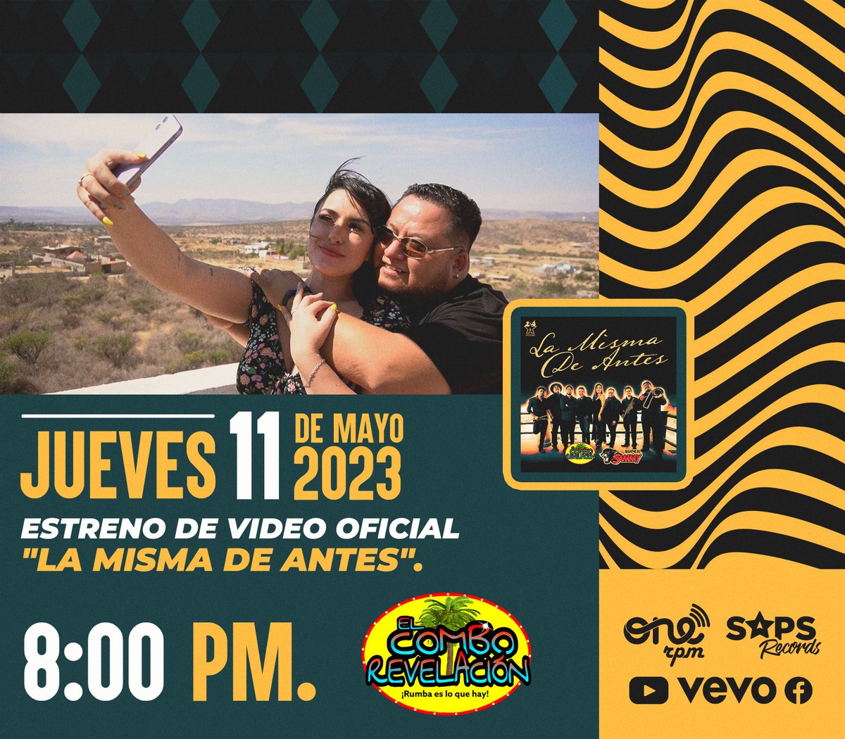¡Mañana es el estreno del video oficial de "La Misma De Antes" con Super Sammy!