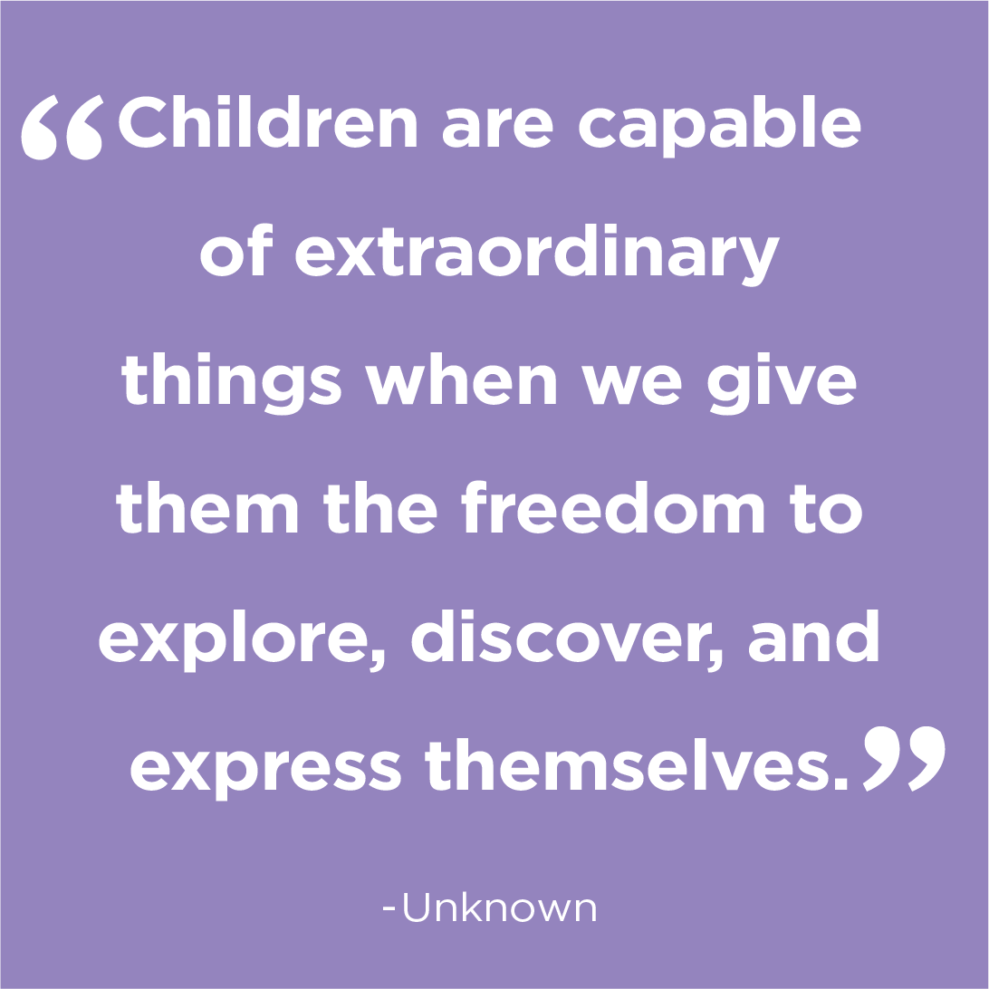Every child is unique and has their own personality, strengths, and interests. Rather than trying to fit them into a mold, let's support and nurture their natural development and growth. Embrace their personalities, strengths, and interests and watch them flourish!