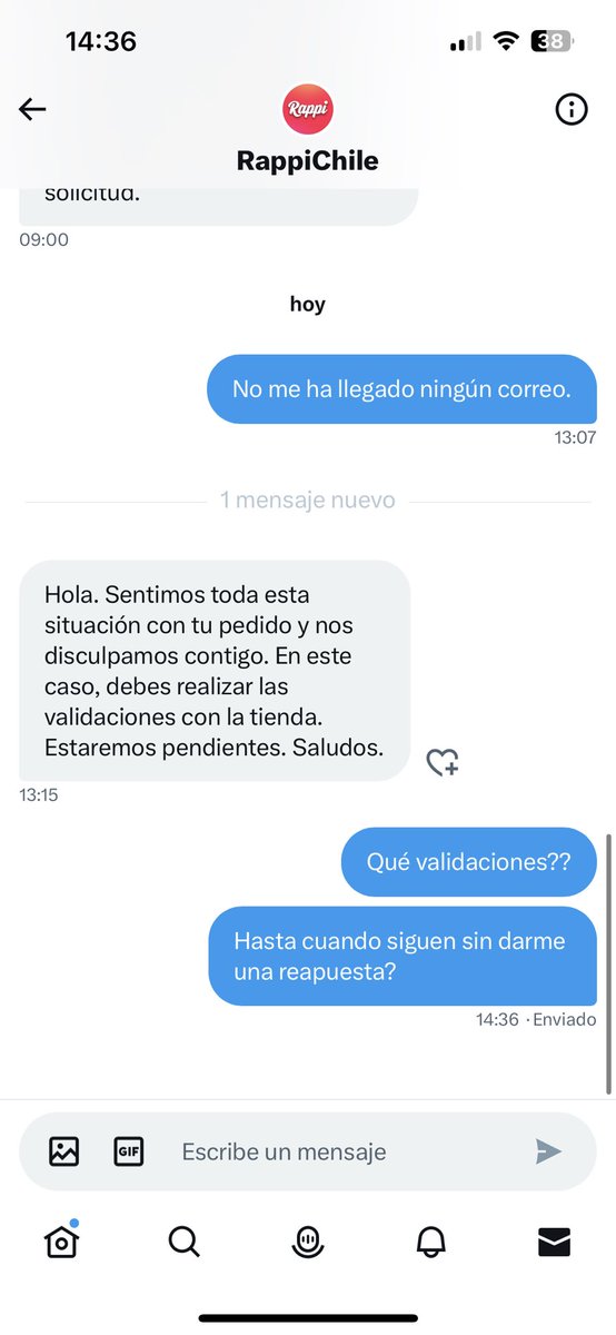 fran_sola's tweet photo. @RappiChile Es una broma como tratan a sus clientes de años!! @RappiChile qué tengo que validar ahora con la tienda? Si ni siquiera me han mandado el comprobante de tienda que prometieron mandar???  Si compré un producto falso x original! Pueden solucionar este tema? 😡@SERNAC https://t.co/DvJf8yRkoF