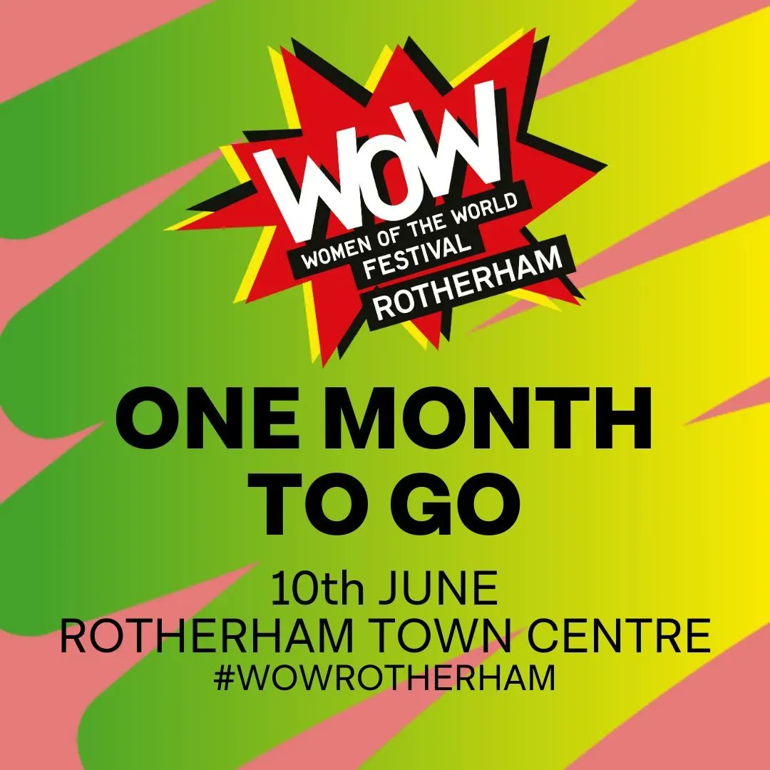 Rotherham Town Centre (@rothtowncentre) on Twitter photo 💥 ONE MONTH TO GO 💥
@WOWRotherham is only one month away so keep an eye out on our social media for updates on all the plans! Follow WOW Rotherham here for more info: buff.ly/3nONbO4 
#WOWRotherham @FluxRotherham <a href="/ccoc_roth2025/">Children's Capital of Culture</a> @RMBCevents <a href="/RMBCPress/">Rotherham Council</a> 💥 ONE MONTH TO GO 💥
@WOWRotherham is only one month away so keep an eye out on our social media for updates on all the plans! Follow WOW Rotherham here for more info: buff.ly/3nONbO4 
#WOWRotherham @FluxRotherham <a href="/ccoc_roth2025/">Children's Capital of Culture</a> @RMBCevents <a href="/RMBCPress/">Rotherham Council</a>
