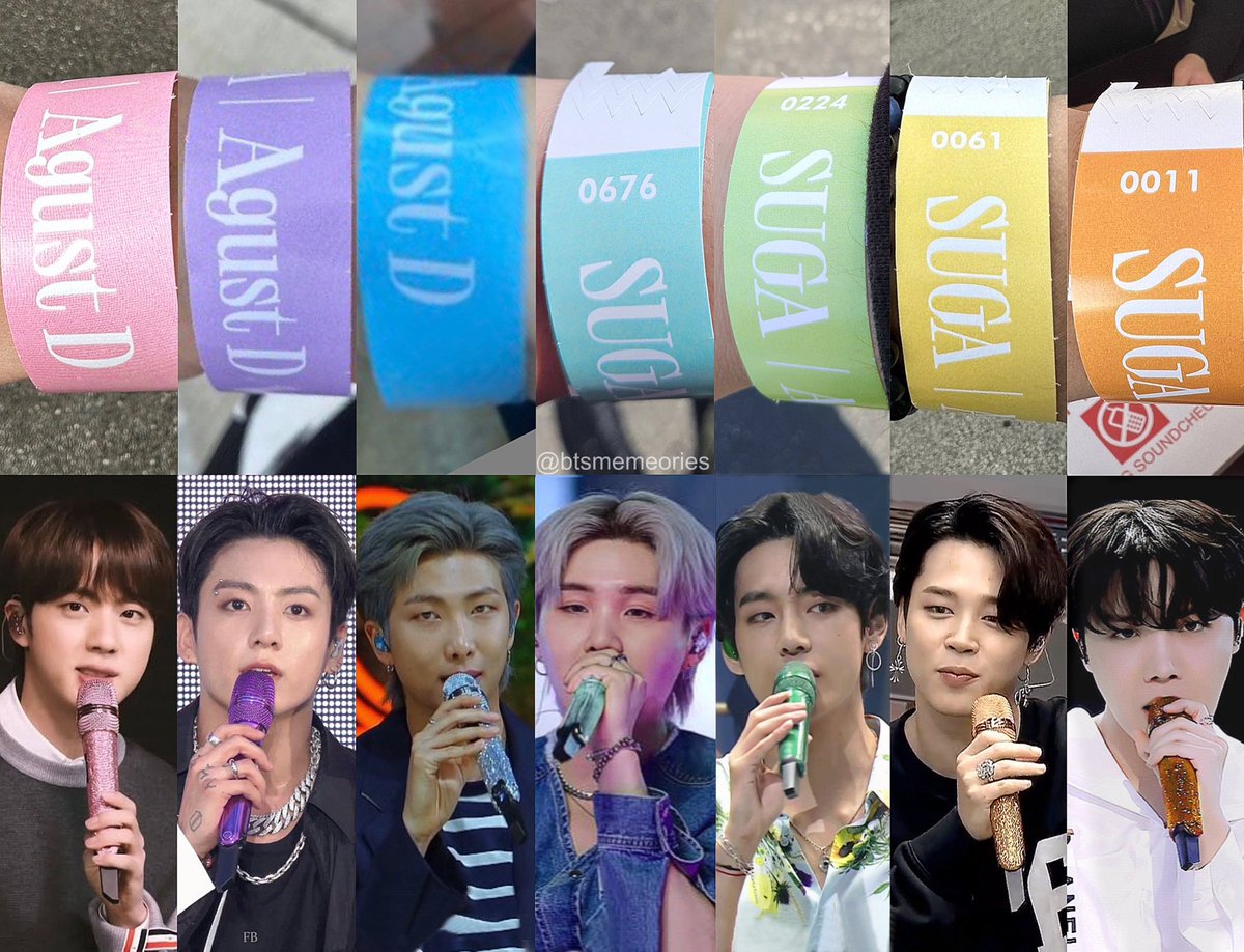 UniversBTS_'s tweet photo. 📍Hoje acontece o 7° show de AGUST D TOUR | em LA e marca as 7 cores dos microfone 🥺🫂

D1        D2        D3       D4       D5       D6        D7
💗       💜       💙       🩵       💚       💛       🧡 https://t.co/IkXbQSW7by