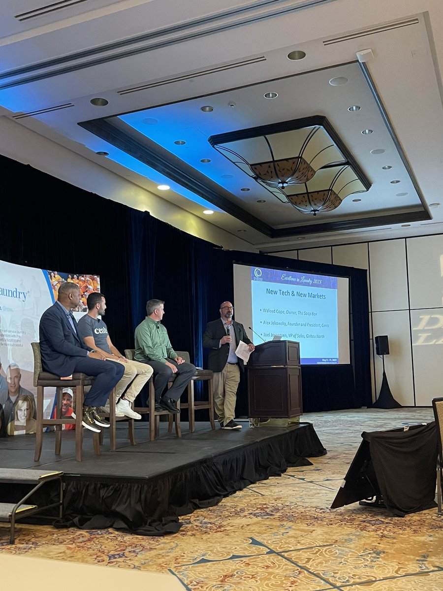 thelaundryassn's tweet photo. Now streaming LIVE: New Tech &amp; New Markets with @WaleedCope @TSBXco, @Ajekowsky @trycents, Joel Jorgensen @GNALaundry https://t.co/UPp1n9QQ2m
