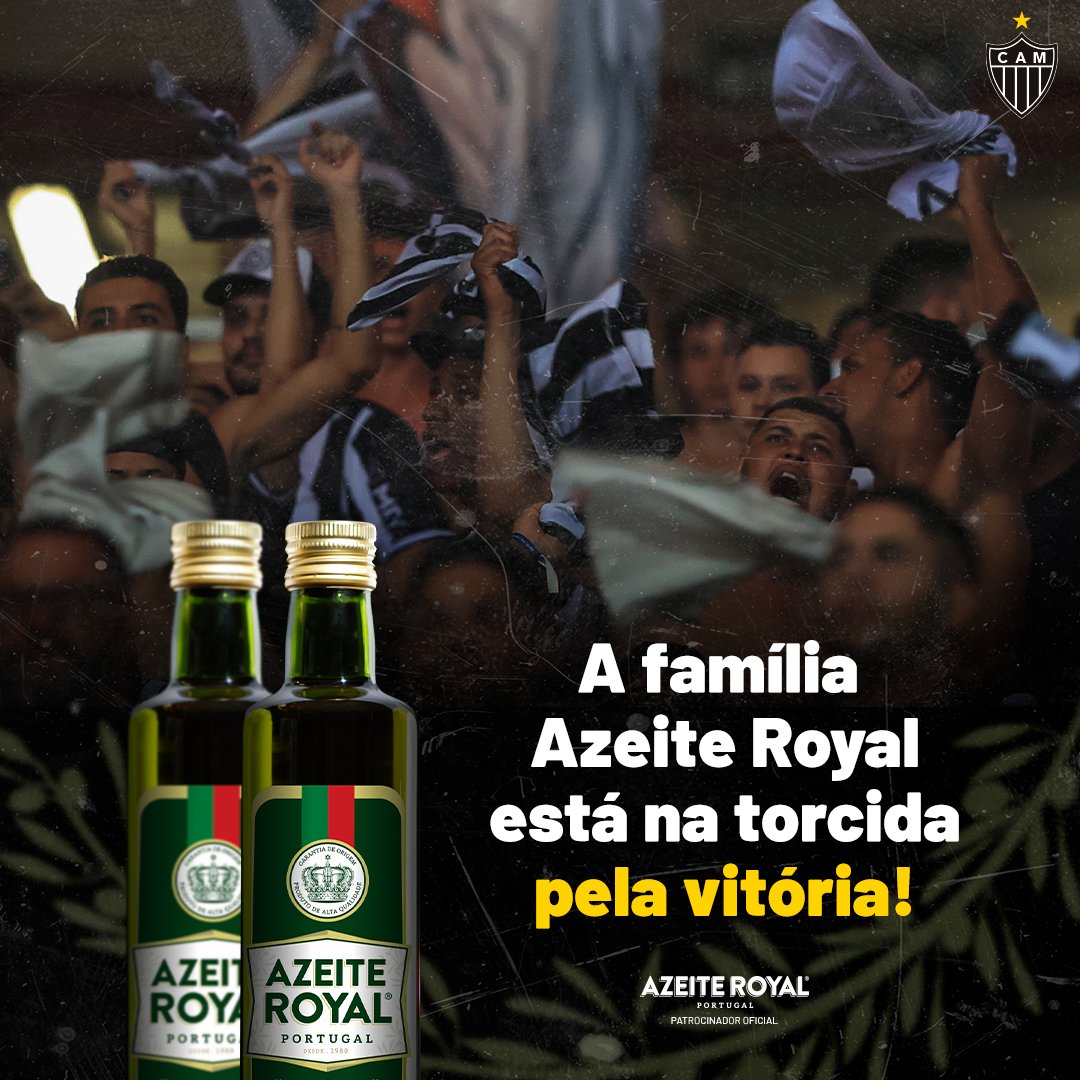Atletico's tweet photo. A família Azeite Royal está na torcida pela vitória!

#VamosGalão #oGaloAgoraéRoyal #azeiteextravirgem #AzeiteRoyal https://t.co/gaZN6dvpPY