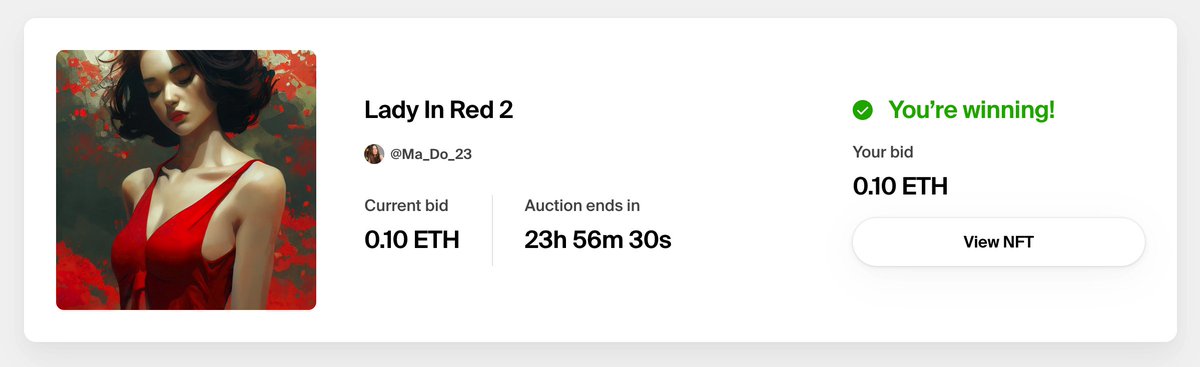 23h to go for the auction to end. We will buy another art tomorrow from one of our followers.    

✅ Drop your art  
✅ Follow us
✅ Like and RT