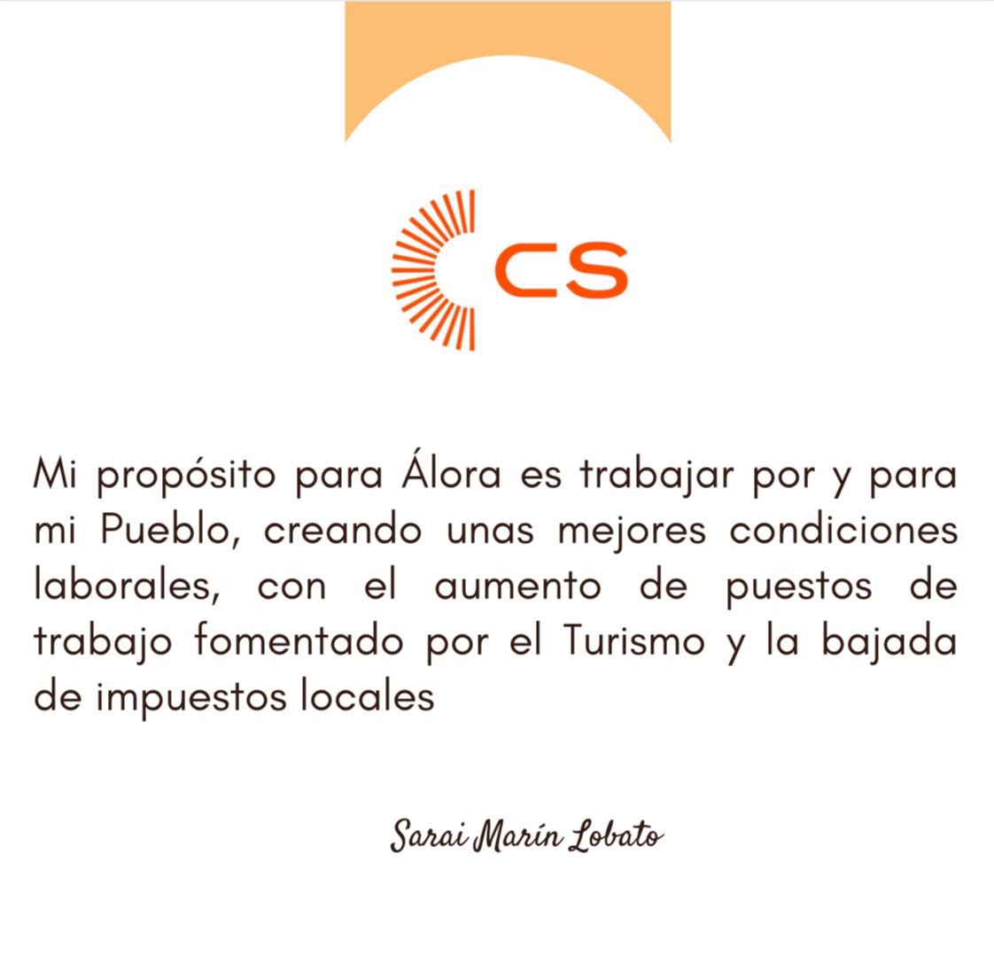 Cs_Alora's tweet photo. PRESENTACIÓN DE CANDIDATOS | Seguimos con nuestra número 3 Sarai Marin Lobato. https://t.co/v7aTyMfnvd