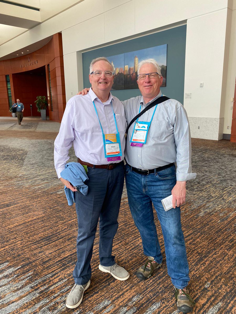 Attending and addressing the <a href="/ASFPMfoundation/">Assoc. of State Floodplain Managers Foundation</a> Board meeting in Raleigh, NC. Here with my twin, Dave Fowler.

#ASFPM2023
<a href="/FMAAustralia/">Floodplain Management Australia (FMA)</a>