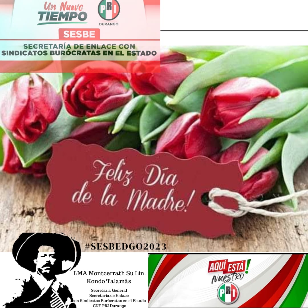 SESBEDGO's tweet photo. "La madres todo lo pueden y todo lo encuentran" Felicidades Mamás ! #10mayo #DiaDeLaMadre LMA Montce Kondo Talamás @yanez_arturo @GabyHLopez #SESBEDGO #UnNuevoTiempo @FColosioDurango  @PattyMarrufo @Danisotto 
@SCTorrecillas @EVillegasV  @AlyGamboa @SugheyTorresR  @RocioRebolloM https://t.co/zbrPnofXS3