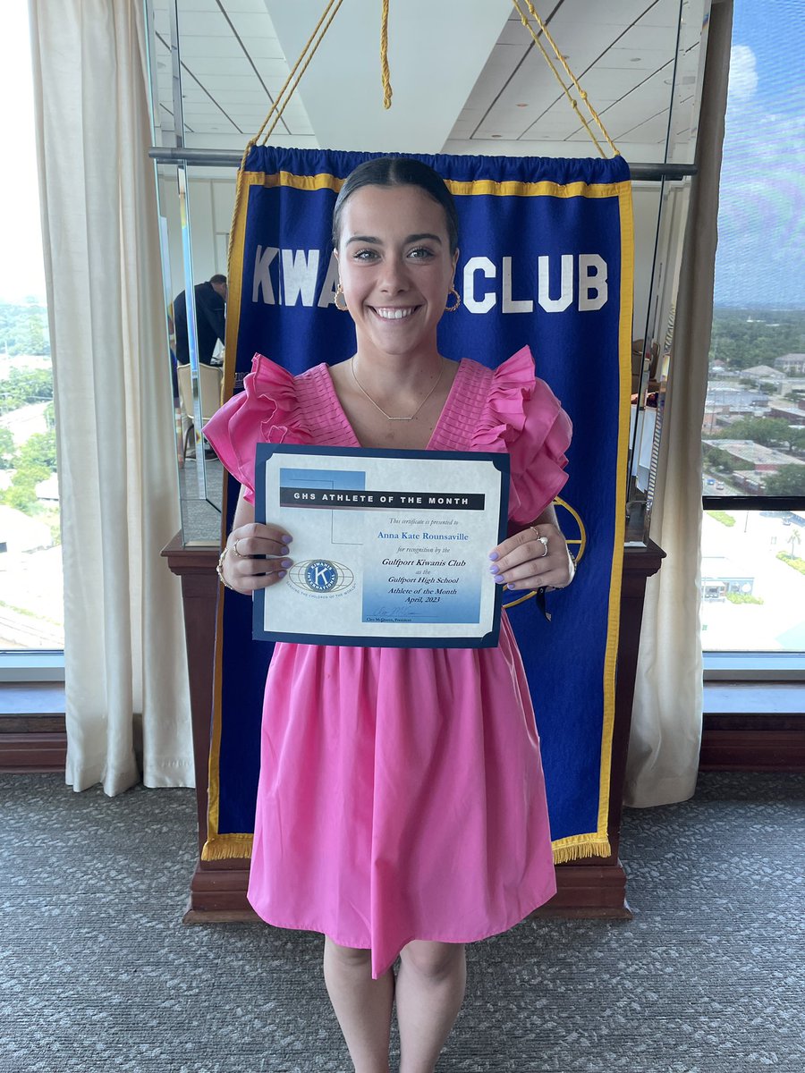 Congratulations to our very own Anna Kate Rounsaville for being honored as Kiwanis Club Athlete of the Month!