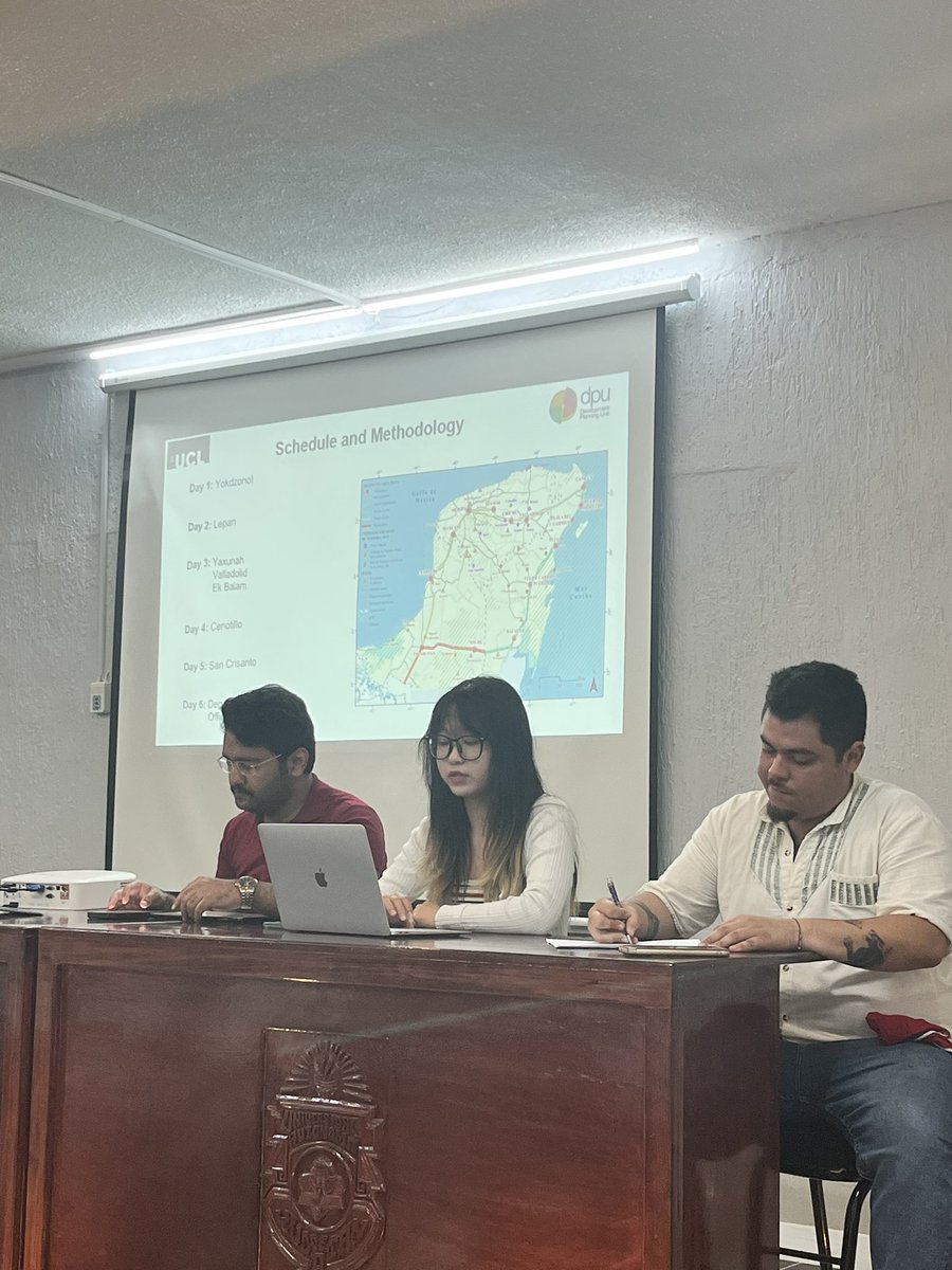 Trajectories of change in Mérida 🇲🇽 &amp; its region in the context of rapid “turistification” &amp; the Tren Maya. 

<a href="/dpu_ucl/">The Bartlett Development Planning Unit (DPU)</a> students of UED presenting initial findings <a href="/uady_mx/">Universidad UADY</a>:

• Urban &amp; regional planning
• Community tourism
• Economy &amp; environmental sustainability