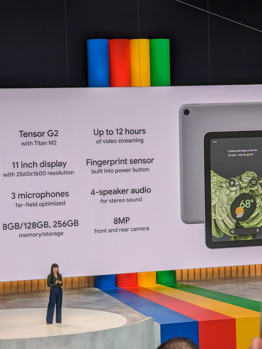Meet the Pixel Tablet: part smart display at home and part tablet for $499. #GoogleIO