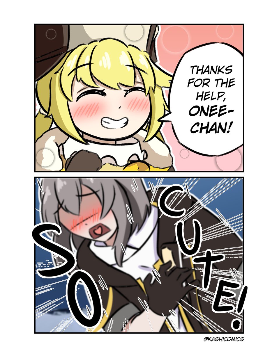 Kashicomics's tweet photo. Thanks for the help, Onee-chan!

#HonkaiStarRail #Stelle #Hook https://t.co/HqJby6ApZq