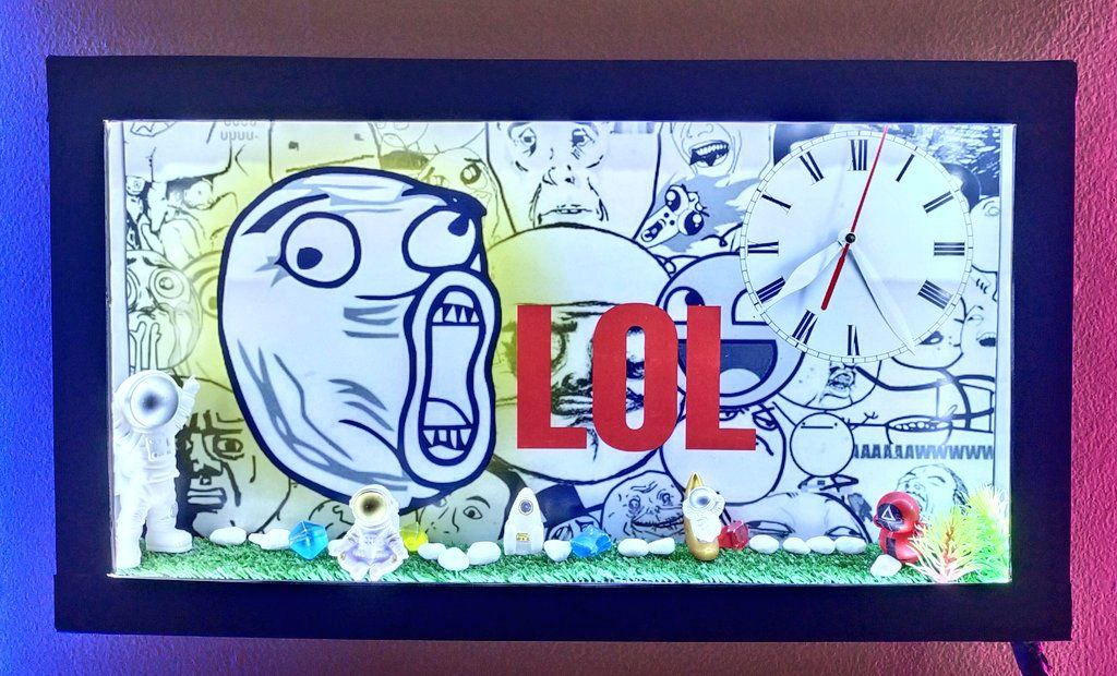 This is the work of an artist who turned "LOL" into a clock. AWESOME! What a community! @KapanCuan_46 

Take the time and look at it!🔥💎

#MEME #ART #LOL $LOL