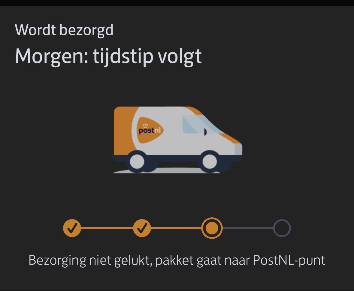 watermarlong's tweet photo. @PostNL Krijg net een mailtje: Jammer, we hebben je vandaag gemist! 
Ben al de hele dag thuis en er heeft niemand aangebeld 😂 Nice https://t.co/LE1kgwEIfr