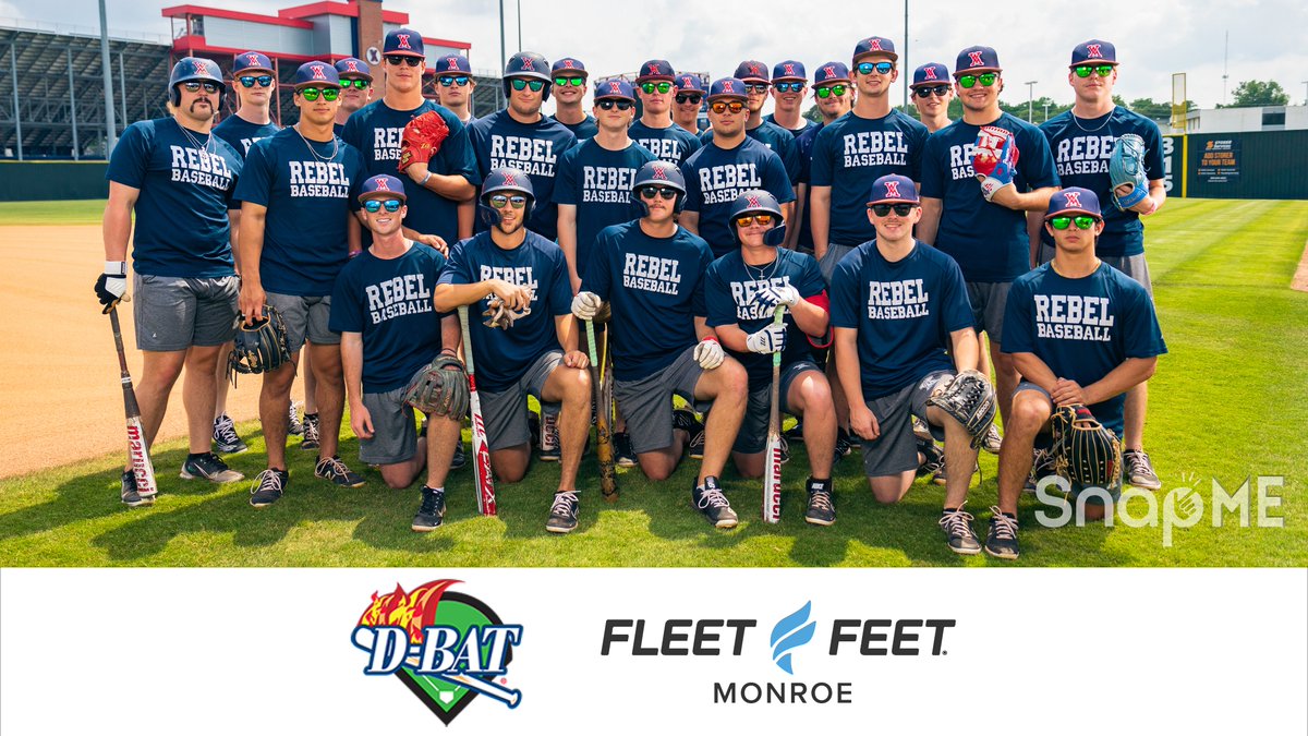 SnapMeCreative's tweet photo. Join SnapMe in cheering on the @RebelBaseball1 as they head to Sulphur for the state tournament! 📣 Thank you @monroe_DBAT for hooking the players up with some @goodr shades from @fleetfeetmonroe. Go Rebs! 🔴⚾️🔵 #WMHSbaseball #DBATMonroe #FleetFeetMonroe #SnapMeCreative https://t.co/hv0Adb9M0u
