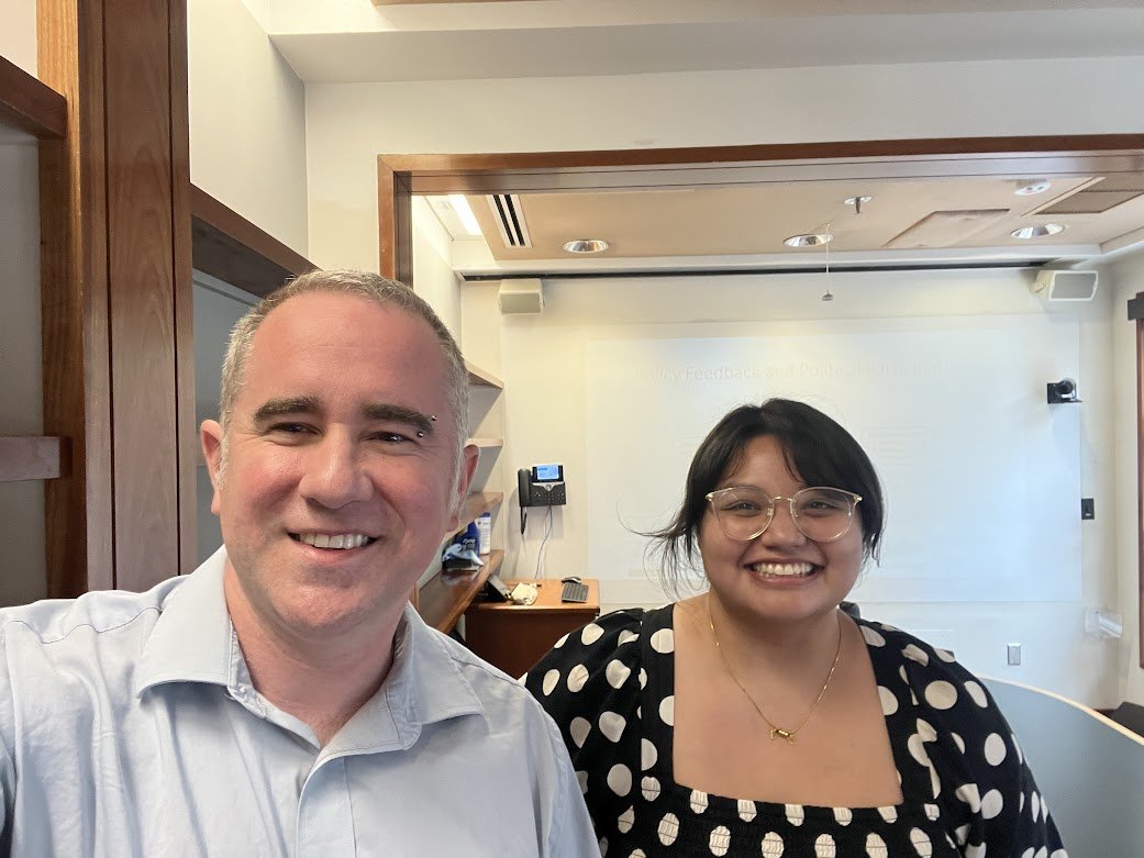 Nick Carnes (inactive; BlueSky link in Bio) (@nick_carnes_) on Twitter photo Please join me in giving a big congratulations to Dr. <a href="/MaraynaMartinez/">Marayna Martinez</a> for successfully defending a terrific dissertation yesterday! Please join me in giving a big congratulations to Dr. <a href="/MaraynaMartinez/">Marayna Martinez</a> for successfully defending a terrific dissertation yesterday!