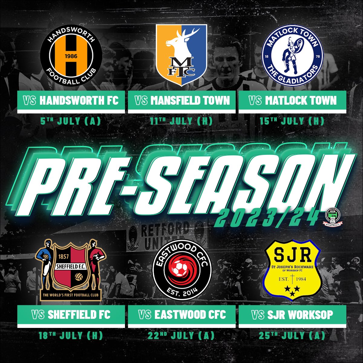𝗣𝗥𝗘-𝗦𝗘𝗔𝗦𝗢𝗡 𝟮𝟯/𝟮𝟰

In preparation for the new season, there are six thrilling games to look forward to in July. These games will be evenly split between three away matches and three matches at Cannon Park.

#UTB 🖤