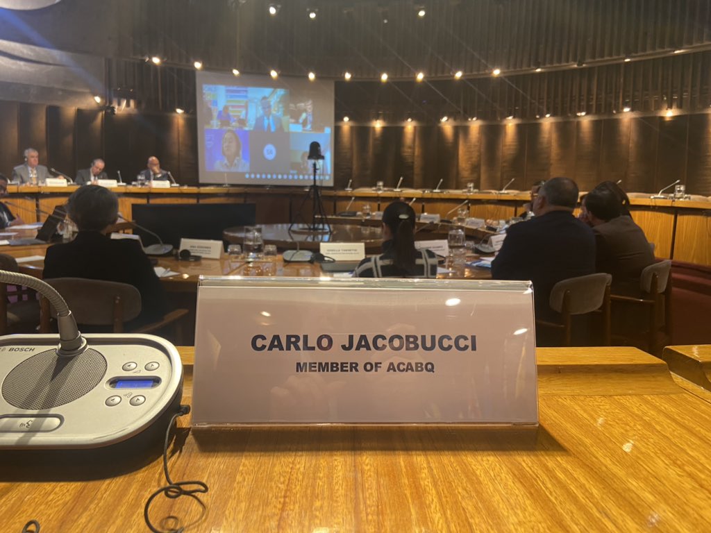 CJacobucci's tweet photo. Santiago. First stop of the #ACABQ 2023 field trip. 

1) Visit of @eclac_un premises and interesting discussion with the Executive Secretaries of all UN regional commissions on progress on UN reform through coordination at regional level. https://t.co/7YQGCzjKmF