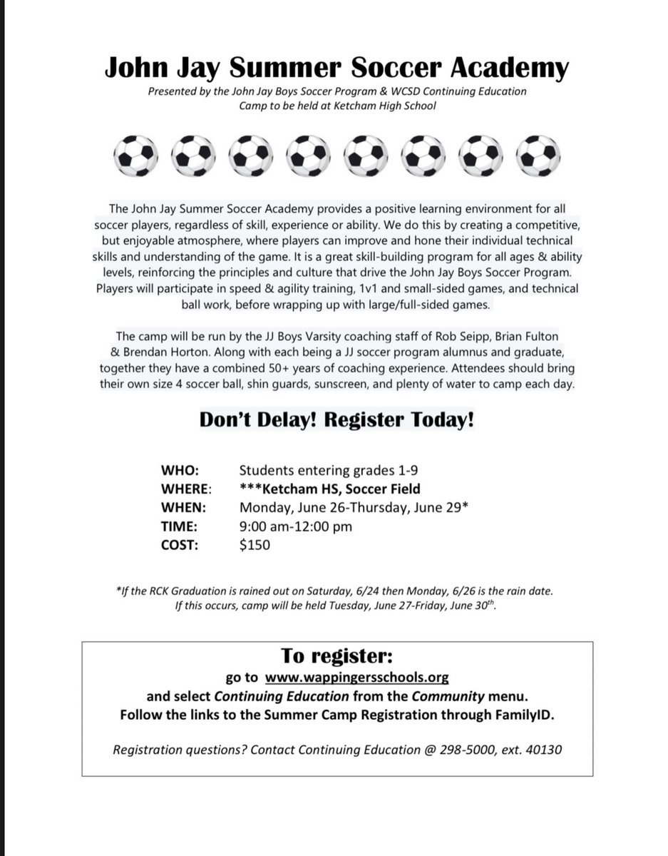 CoachPerry's tweet image. Register on FamilyID through WCSD