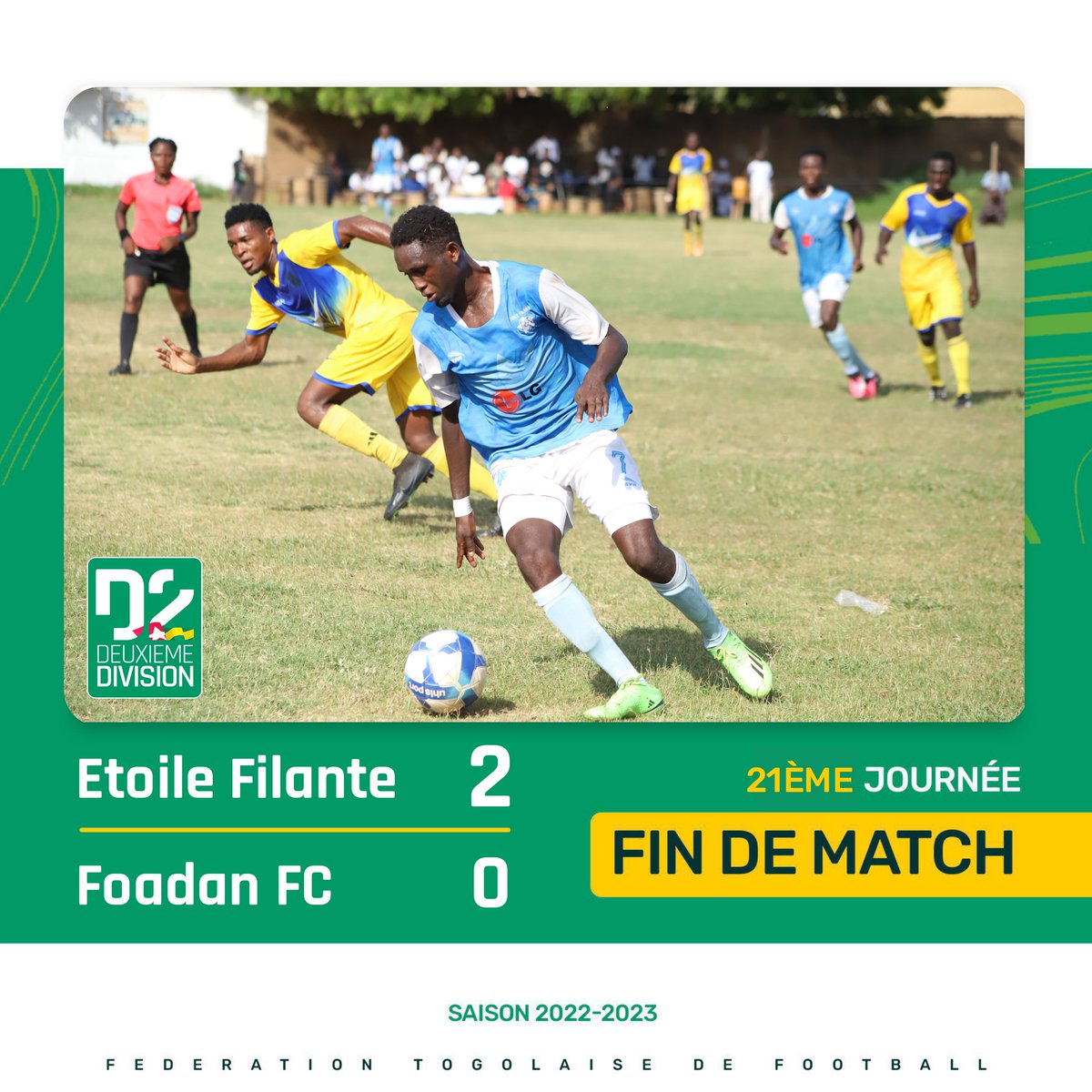 FtfTogolaise's tweet photo. 🟥#D2TOGOLAISE 🇹🇬

➡️ Résultats des matchs du jour https://t.co/BgdW2jYzqf
