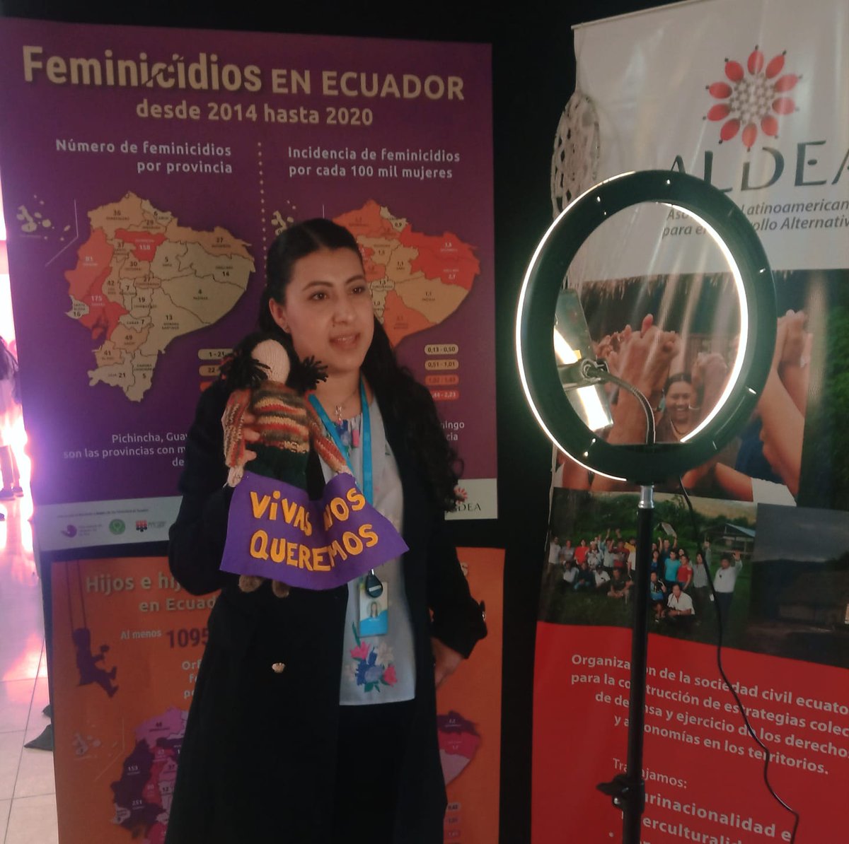 AldeaFundacion's tweet photo. #VioletaSummit | Millón de gracias 🫶🏾 a todas las personas que nos han visitado ayer en el Violeta Summit 💜, dejando un mensaje de esperanza y lucha contra la violencia de género.

🎧Puedes escuchar la ponencia de @geralguerra  
 https://t.co/stHCbeKdiy (desde min. 4:40) https://t.co/JuEQem2UDS