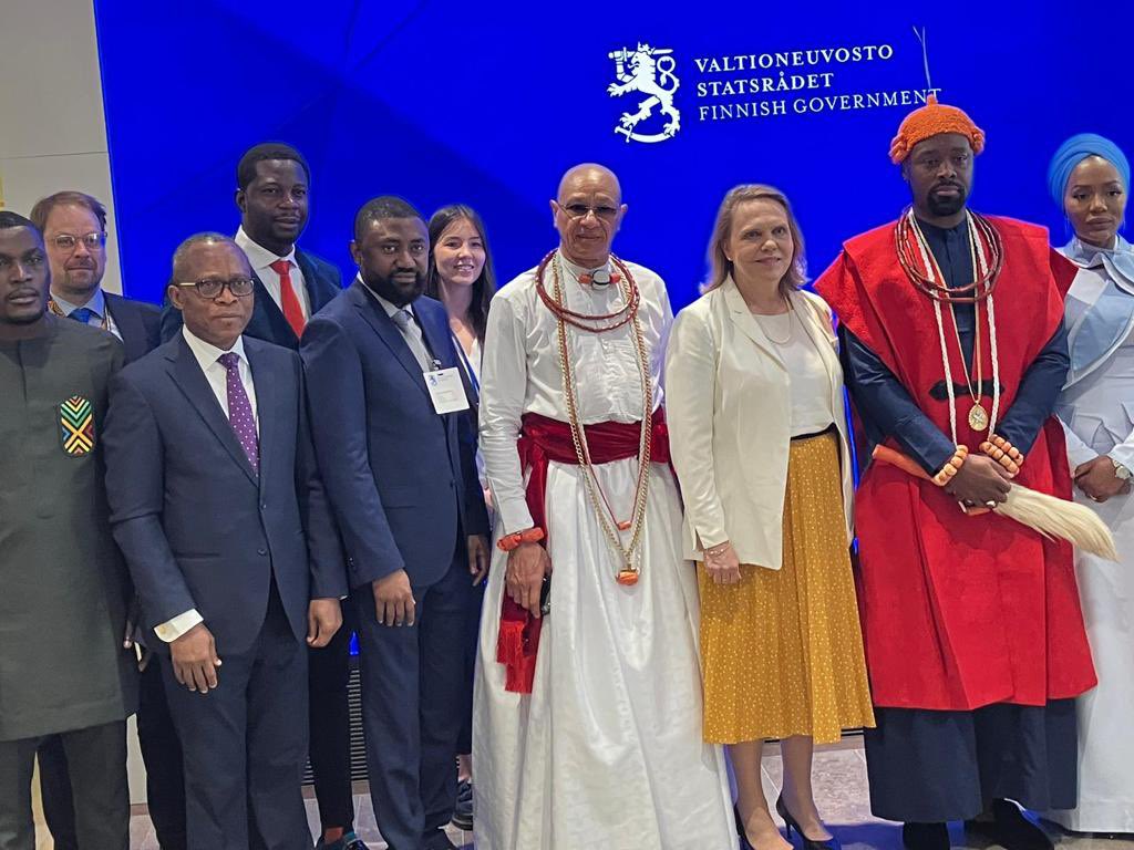 Sofie From-Emmesberg (@euambethiopia) on Twitter photo Received a very special guest at <a href="/Ulkoministerio/">MFA Finland 🇫🇮</a> today as I welcomed His Royal Majesty & Her Highness <a href="/TsarTsola/">Olu Atuwatse III CFR</a> of the #WarriKingdom , Nigeria. We had much to discuss on topics like #SDGs, education, climate change & circular economy!🇫🇮 🇳🇬🇪🇺 Received a very special guest at <a href="/Ulkoministerio/">MFA Finland 🇫🇮</a> today as I welcomed His Royal Majesty & Her Highness <a href="/TsarTsola/">Olu Atuwatse III CFR</a> of the #WarriKingdom , Nigeria. We had much to discuss on topics like #SDGs, education, climate change & circular economy!🇫🇮 🇳🇬🇪🇺