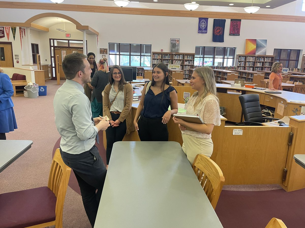 <a href="/SidneyCentral/">Sidney CSD</a> and <a href="/SUNY_Oneonta/">SUNY Oneonta</a> continue to expand the partnership for the teacher-pipeline. 20 education methods students, starting in the fall semester, meeting their cooperative teachers, touring the school, visiting their classroom. #partnership <a href="/MaggieMcNamara7/">Maggie McNamara</a> <a href="/MissRogan2/">Katie Rogan</a>