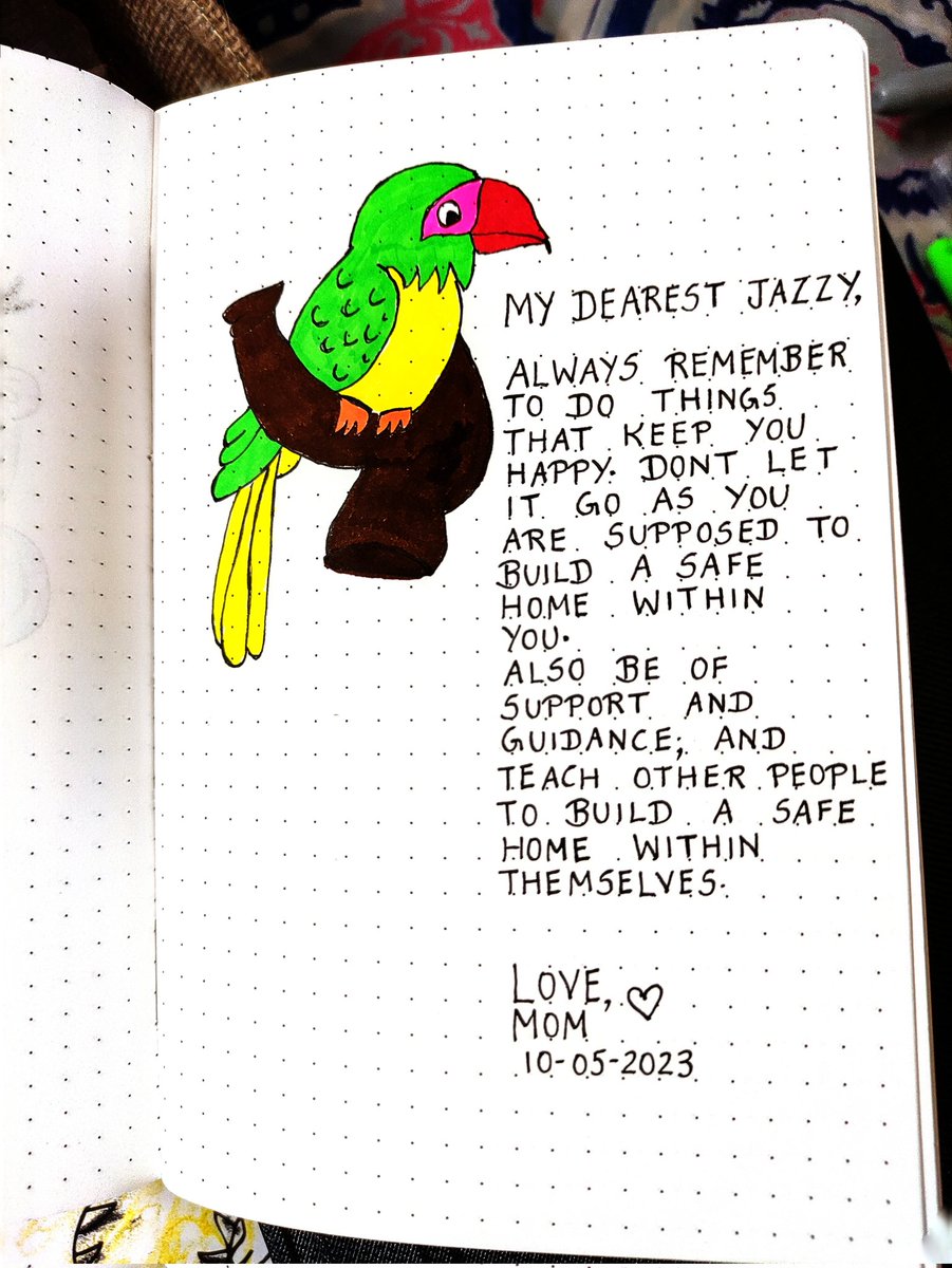 Queensdsouza's tweet photo. ❤Doodle Diary for my little girl❤Let people live their happy lives &amp; let every person have the freedom of their personal definition of  'being cool' 🙏🏽✨
#doodleletters #doodlediary #doodlesformylittleone  #doodleart  #letterstomydaughter #letterstomylittleone #babygirl https://t.co/Gew4kmL1oE