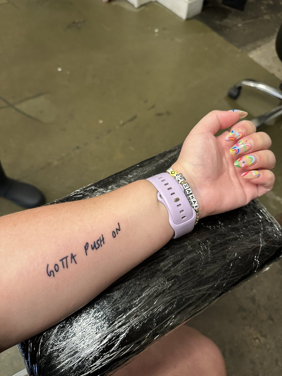 Hey <a href="/Griz/">GRiZ 🌈</a> thanks for the tattoo and thank you for creating music and a community that has saved my life 🥺🎷🌈🩷