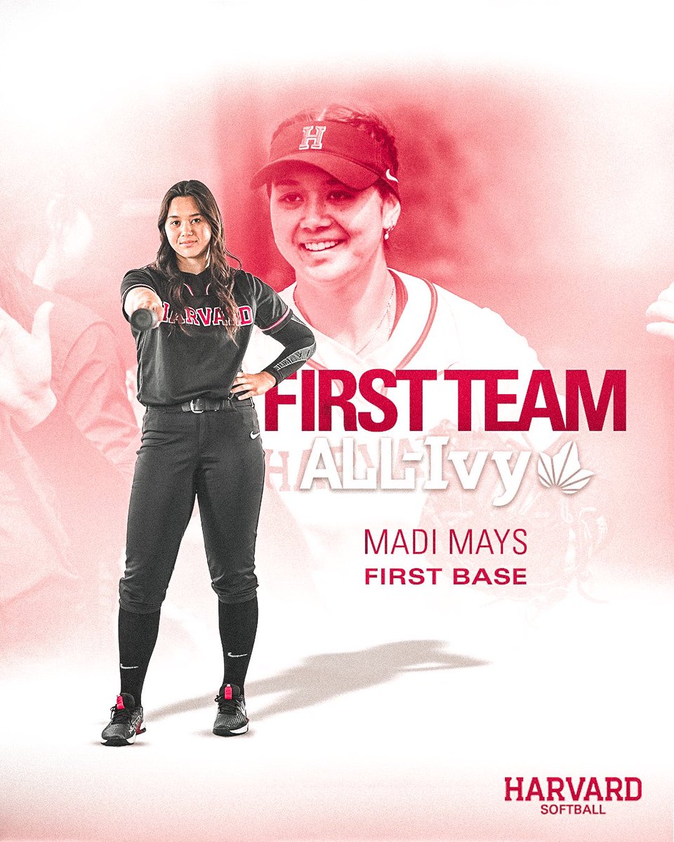HarvardSB's tweet photo. 🏅 𝐅𝐈𝐑𝐒𝐓 𝐓𝐄𝐀𝐌. 🏅
Congratulations to Madi Mays, Trina Hoang, Megan Welsh and Finley Payne, who were all named First Team All-Ivy for the 2023 season!
📝: https://t.co/3jUHwsqk6J
#GoCrimson https://t.co/FXSoEq4ad4